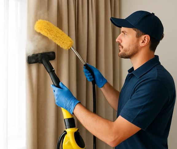 Trusted drapes cleaning technician Matty Curtain Cleaning sunrise-beach QLD