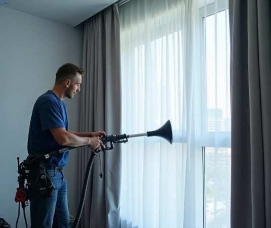 Professional drapes cleaning process tools Matty Curtain Cleaning sunrise-beach